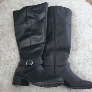 Style & Co Women's Venesa Black Riding Boots Size 8M